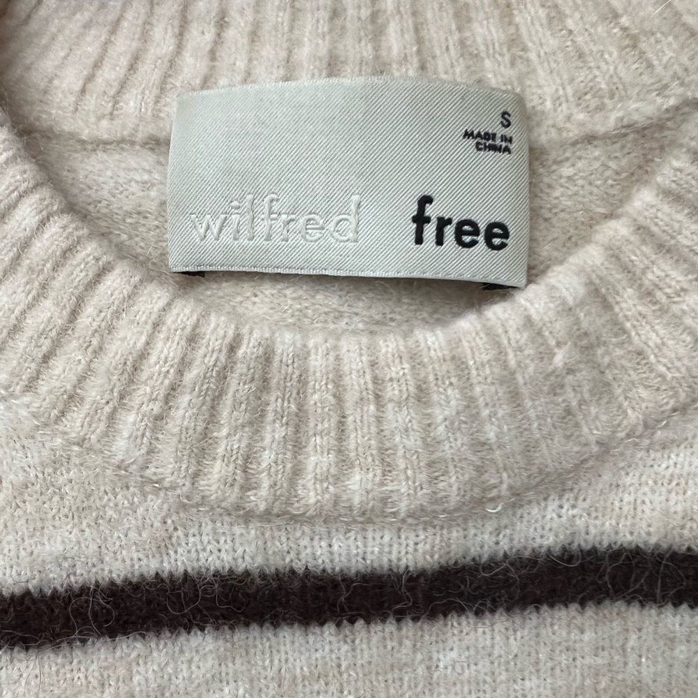Aritzia Wilfred Free Cipriana Alpaca Wool Blend Striped Sweater Dress - Picture 5 of 5